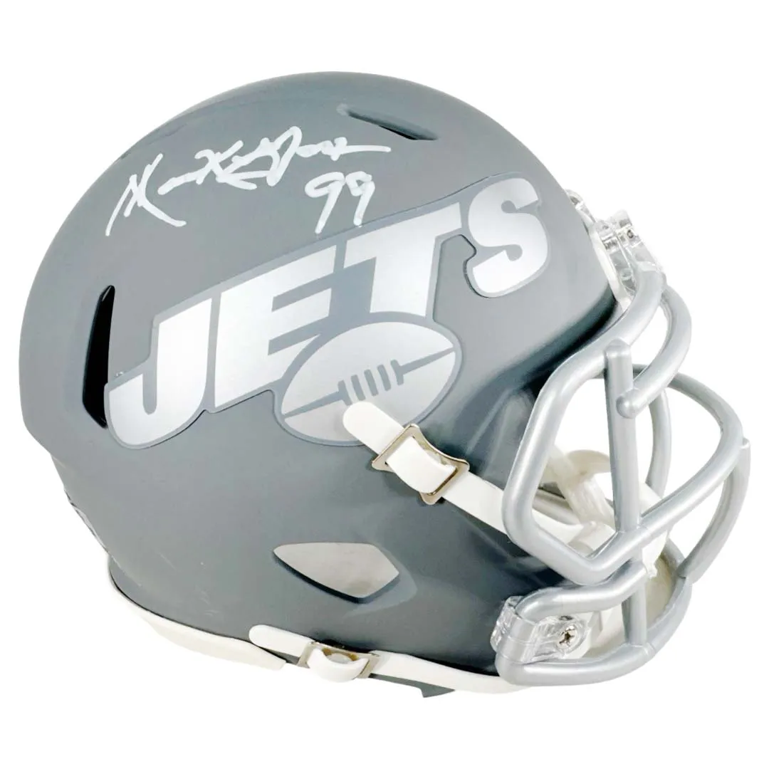 Mark Gastineau Signed New York Jets Slate Alternate Speed Mini Football Helmet (JSA)