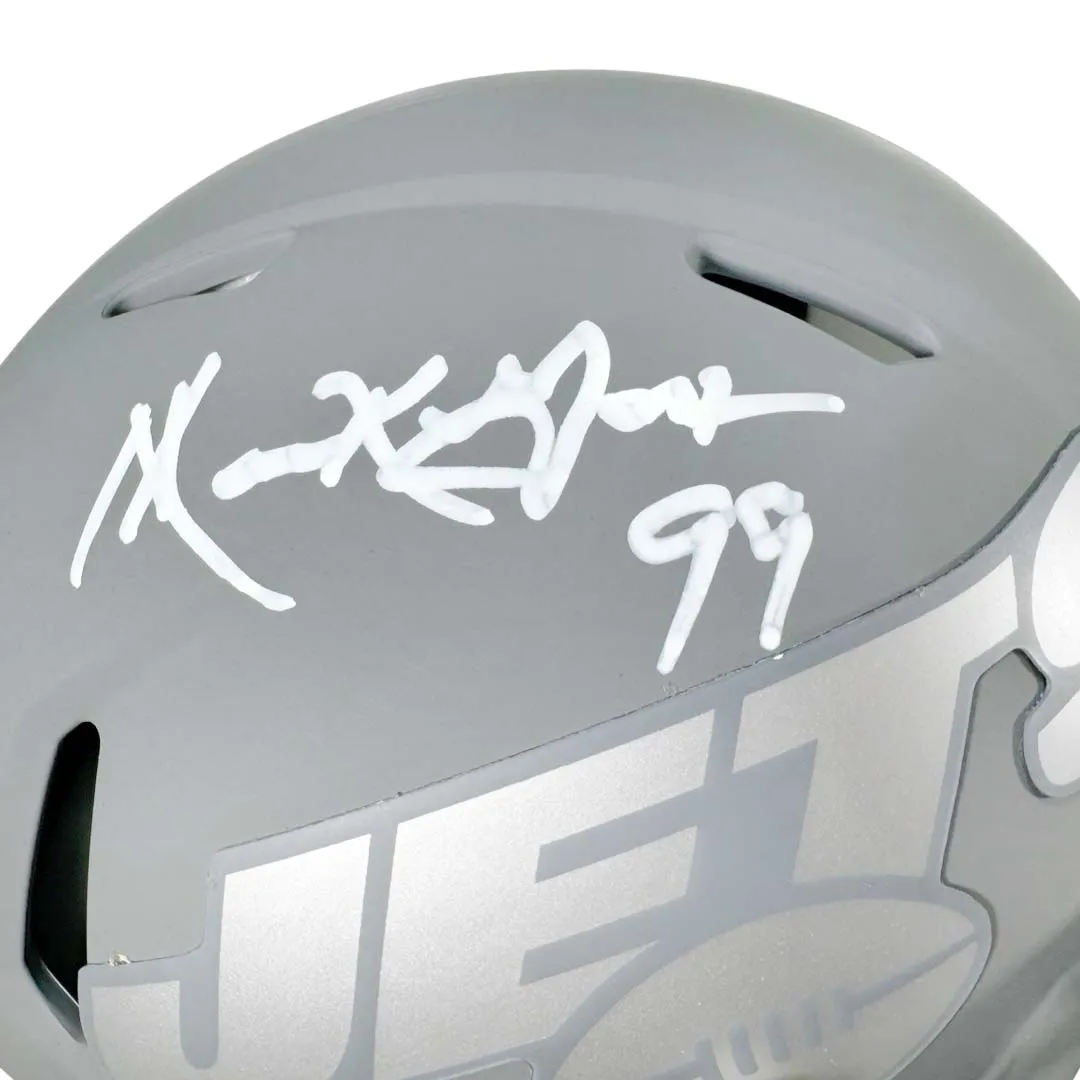 Mark Gastineau Signed New York Jets Slate Alternate Speed Mini Football Helmet (JSA)