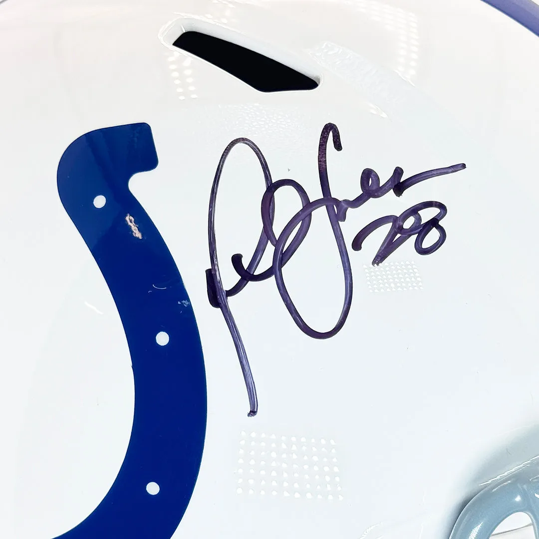 Marshall Faulk Signed Indianapolis Colts Speed Full-Size Replica Football Helmet (Beckett)