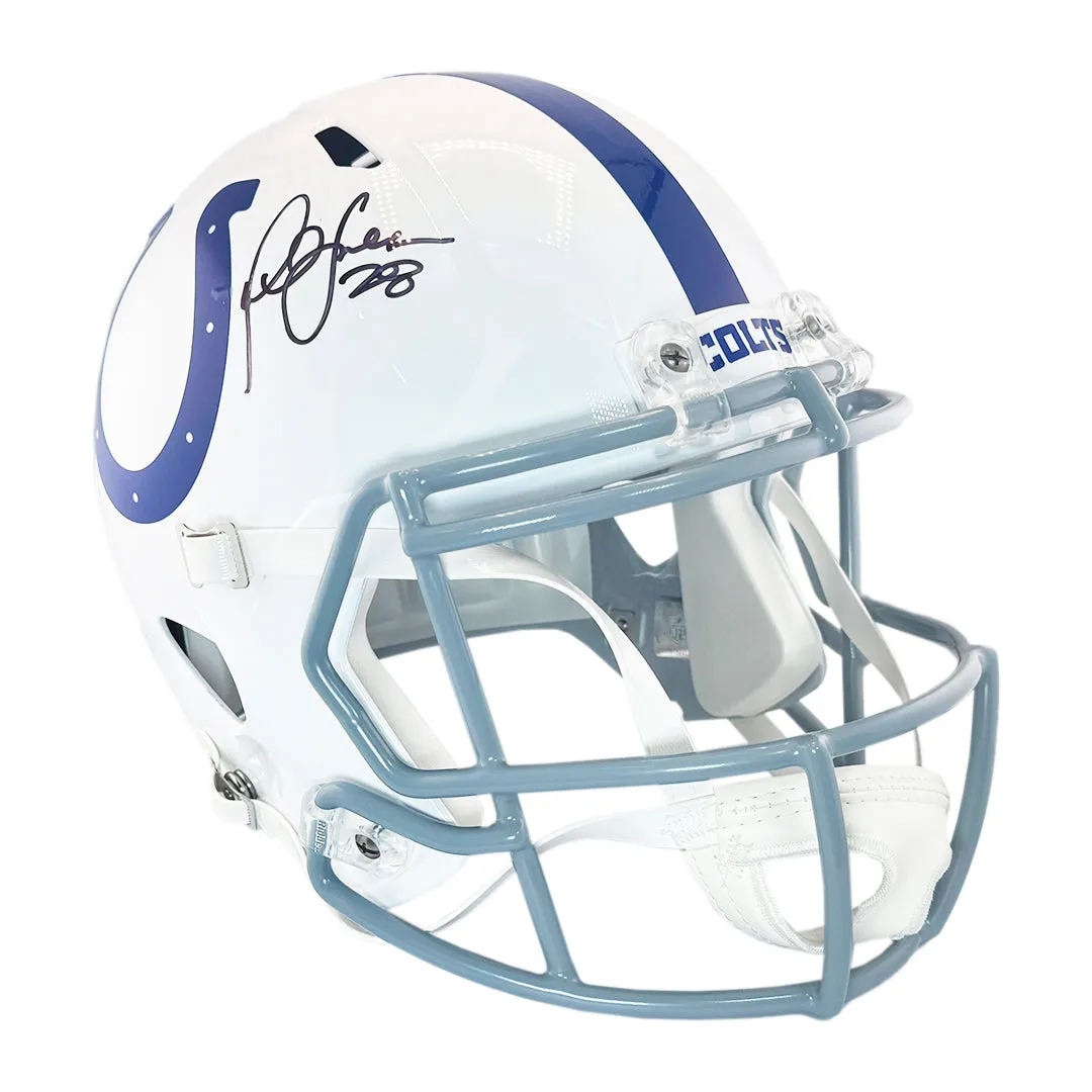 Marshall Faulk Signed Indianapolis Colts Speed Full-Size Replica Football Helmet (Beckett)