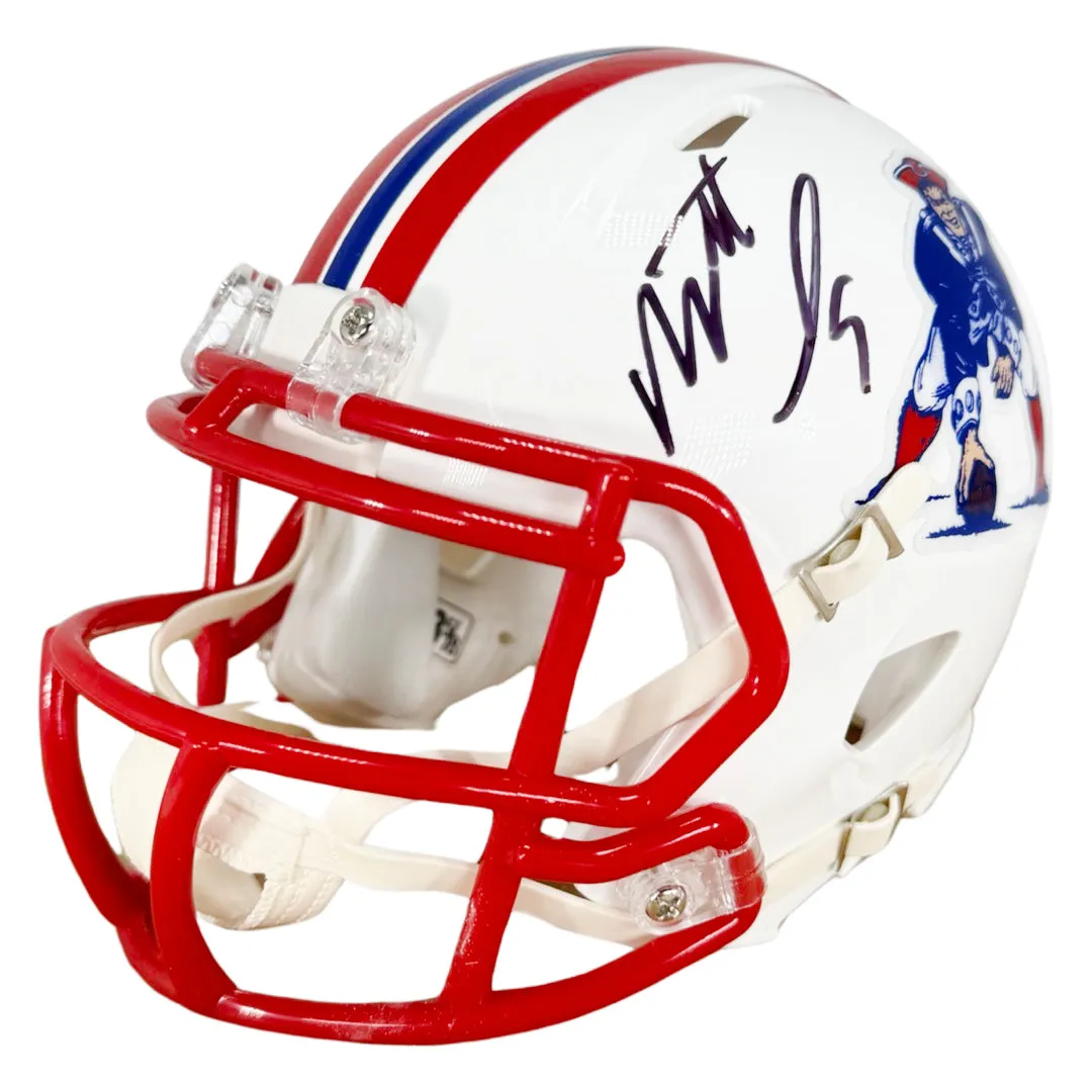 Matthew Judon Signed New England Patriots Throwback Speed Mini Football Helmet (JSA)