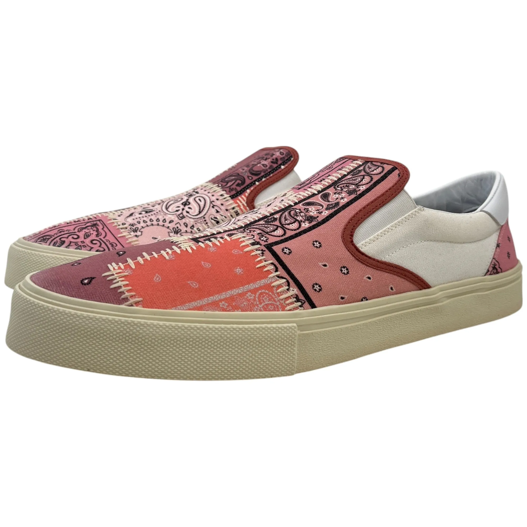 Men's Bandana Slip On Low Trainers Pink Size EU 45 / UK 11