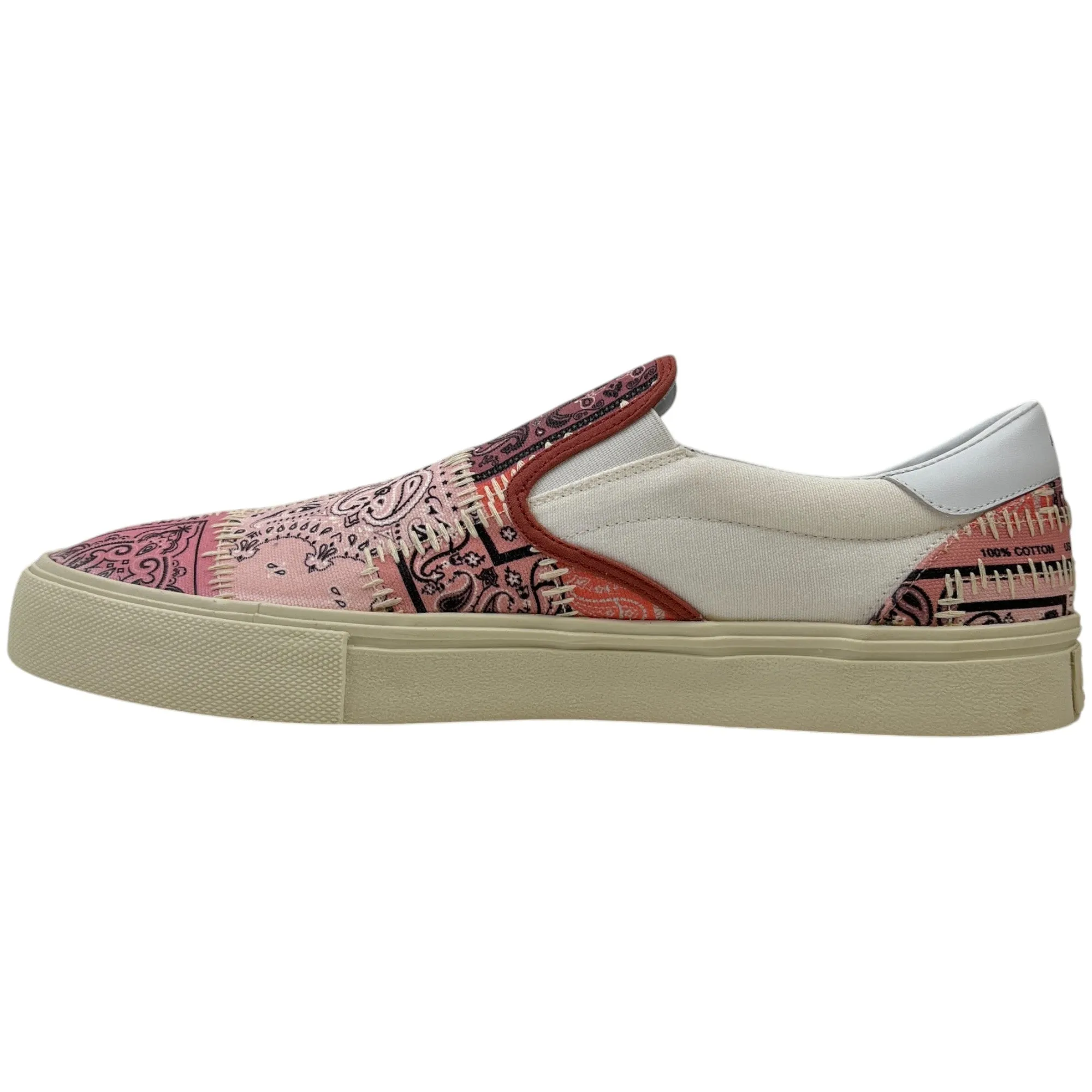 Men's Bandana Slip On Low Trainers Pink Size EU 45 / UK 11