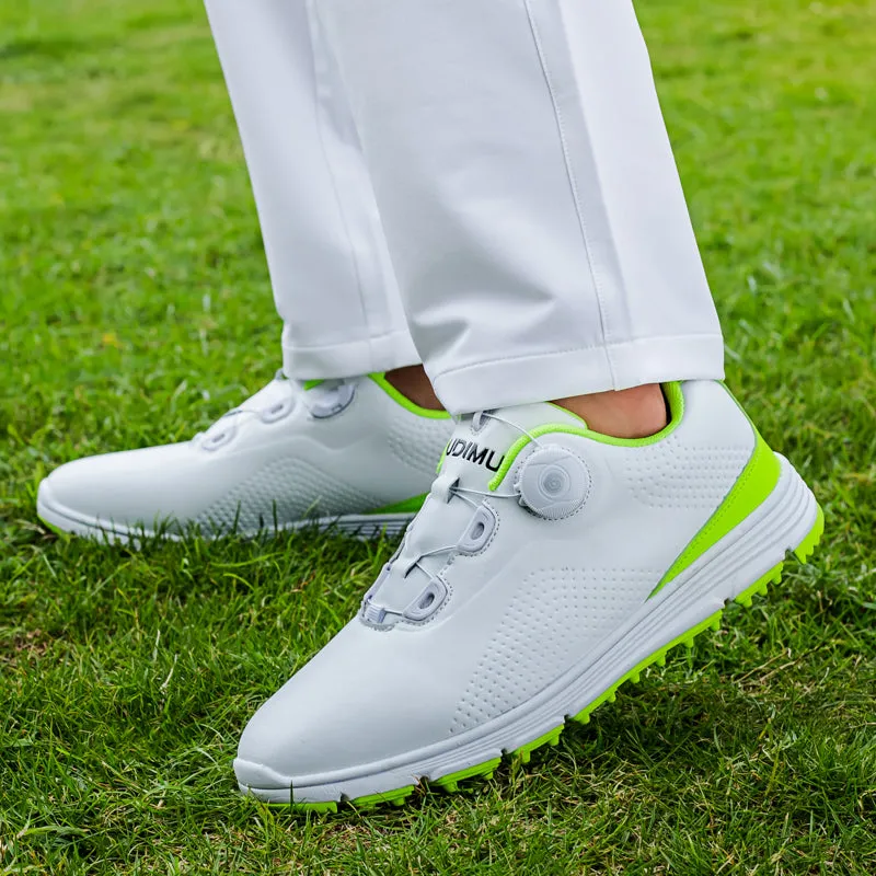 Men's Leather Golf Shoes Waterproof Non-slip Spike less Golf Shoes | 20626