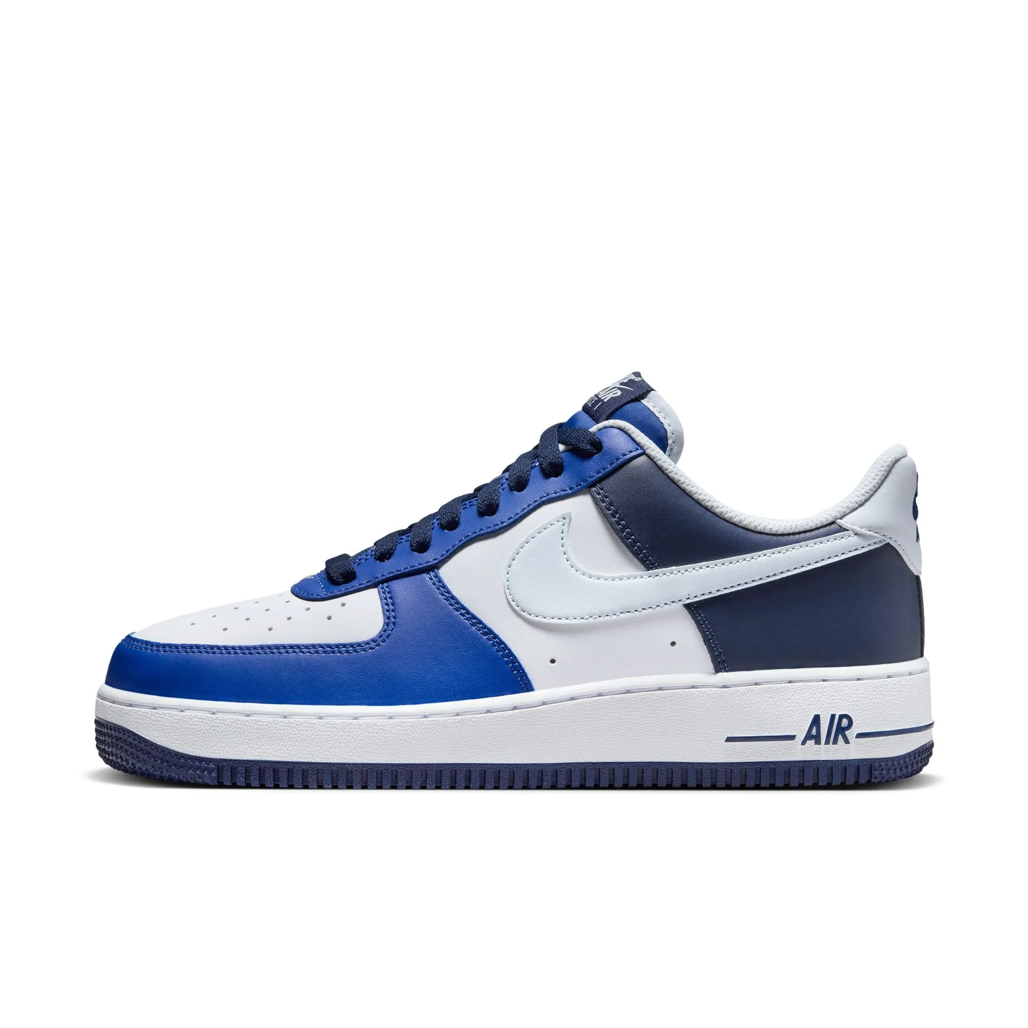 Men's Nike Air Force 1 '07-WHITE/FOOTBALL GREY-GAME ROYAL