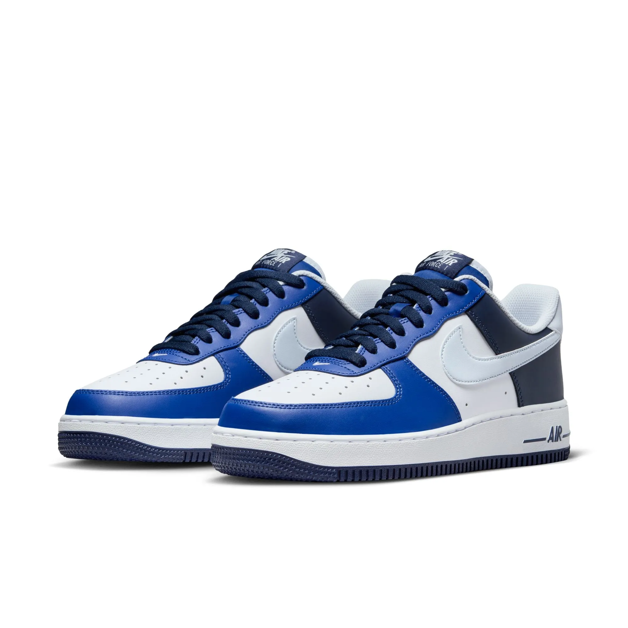 Men's Nike Air Force 1 '07-WHITE/FOOTBALL GREY-GAME ROYAL