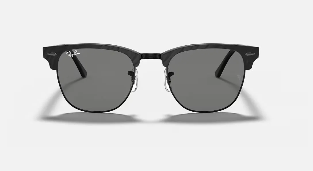 Mens Ray Ban Sunglasses Rb3016 Clubmaster Marble Black/ Dark Grey Sunnies - M