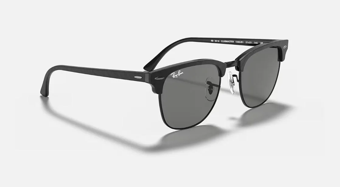 Mens Ray Ban Sunglasses Rb3016 Clubmaster Marble Black/ Dark Grey Sunnies - M