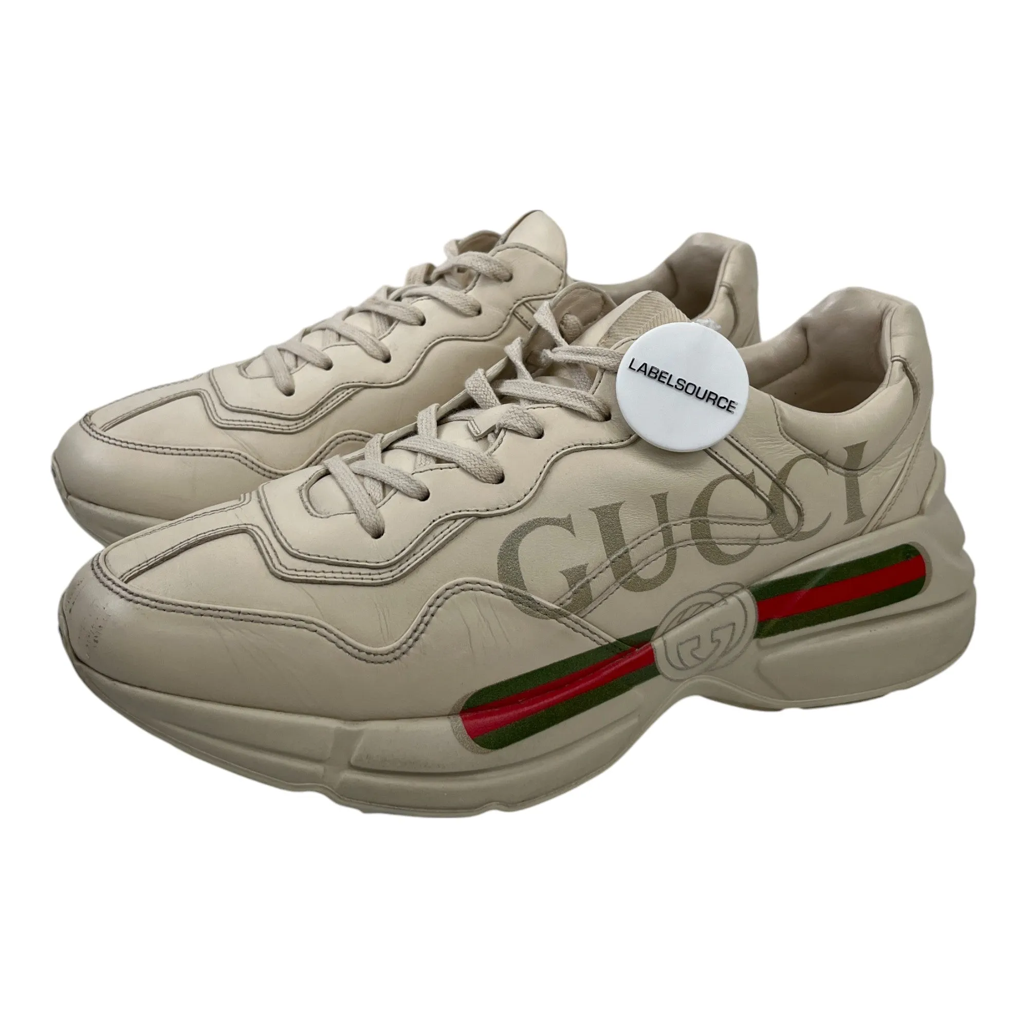 Men's Rhyton Low Trainers Cream Size EU 42 / UK 8