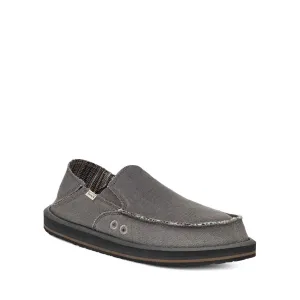 Men's Shoes Sanuk VAGABOND SOFT TOP HEMP Slip On Loafers 1117753 GREY