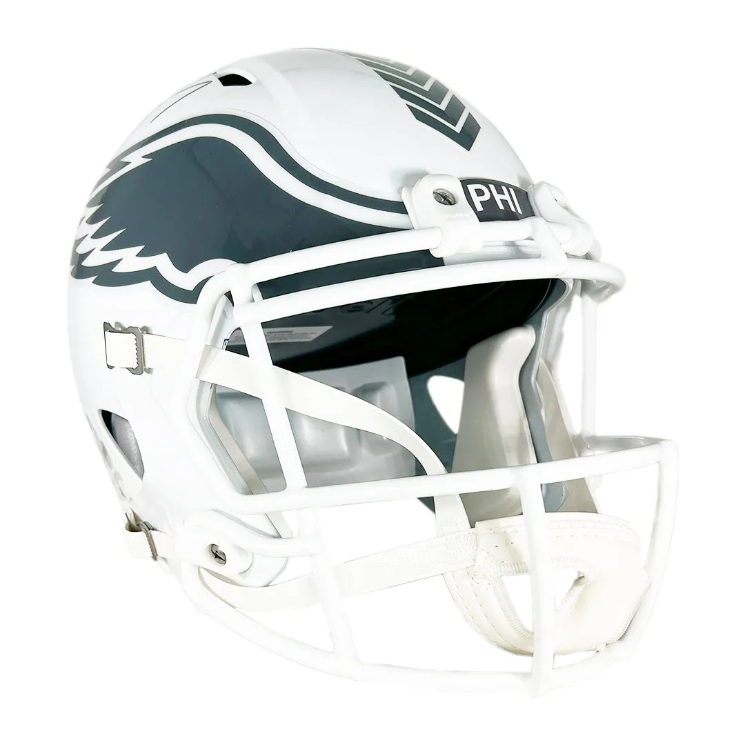 Michael Vick Signed Philadelphia Eagles Salute to Service 2024 Full-Size Replica Football Helmet (Beckett)