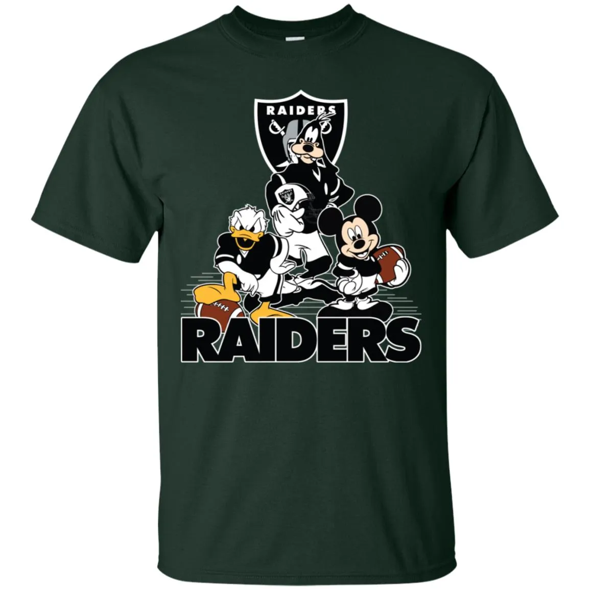 Mickey Mouse Oakland Raiders American Football Nfl Sports Shirt