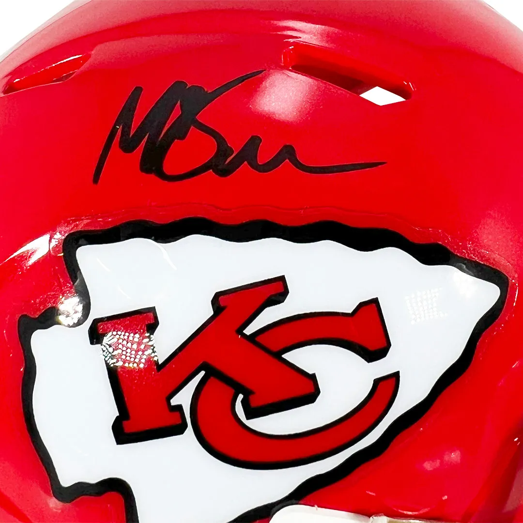 Mike Danna Signed Kansas City Chiefs Speed Mini Football Helmet (Beckett)