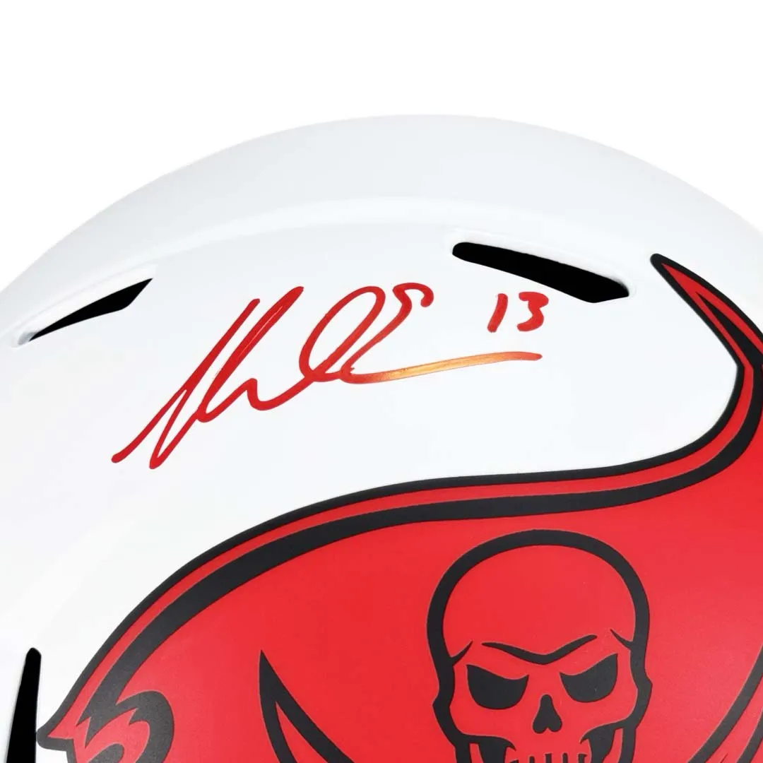 Mike Evans Signed Tampa Bay Buccaneers Lunar Eclipse Full-Size Replica Football Helmet (Beckett)