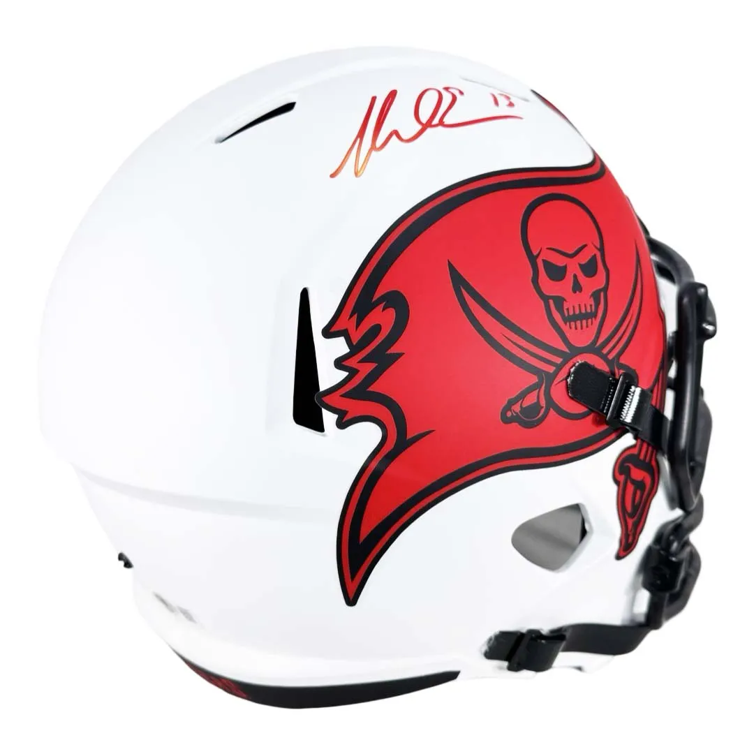 Mike Evans Signed Tampa Bay Buccaneers Lunar Eclipse Full-Size Replica Football Helmet (Beckett)