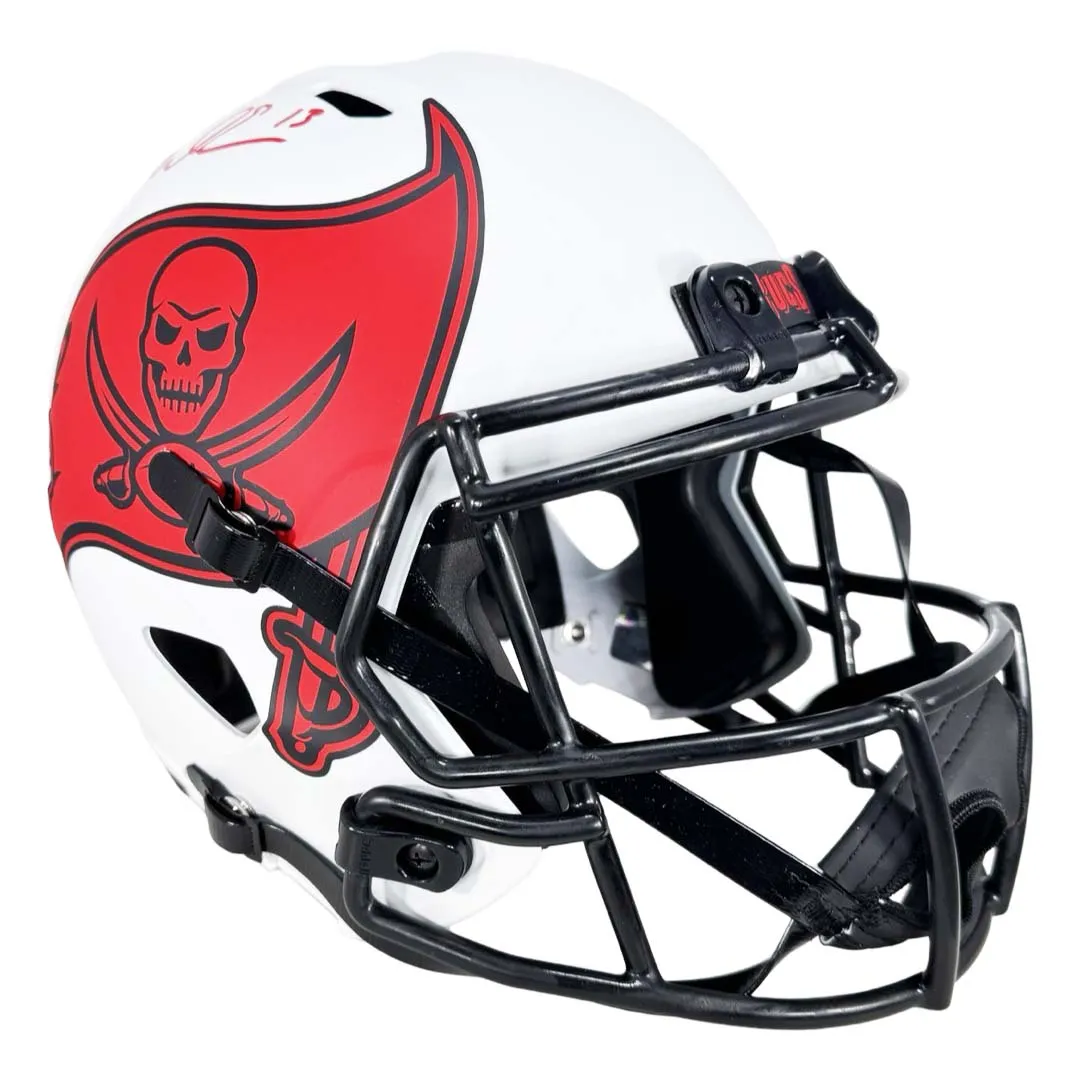 Mike Evans Signed Tampa Bay Buccaneers Lunar Eclipse Full-Size Replica Football Helmet (Beckett)