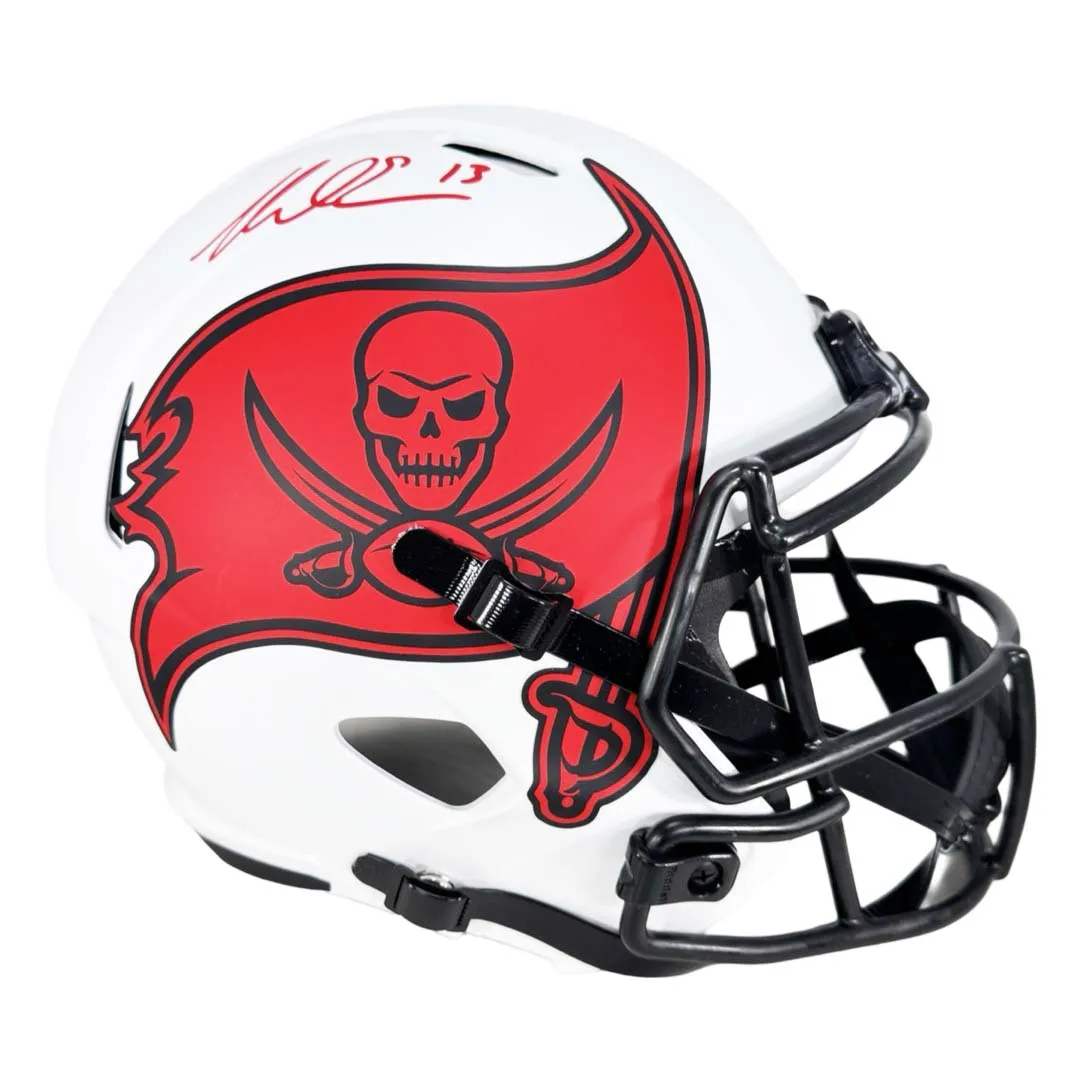 Mike Evans Signed Tampa Bay Buccaneers Lunar Eclipse Full-Size Replica Football Helmet (Beckett)