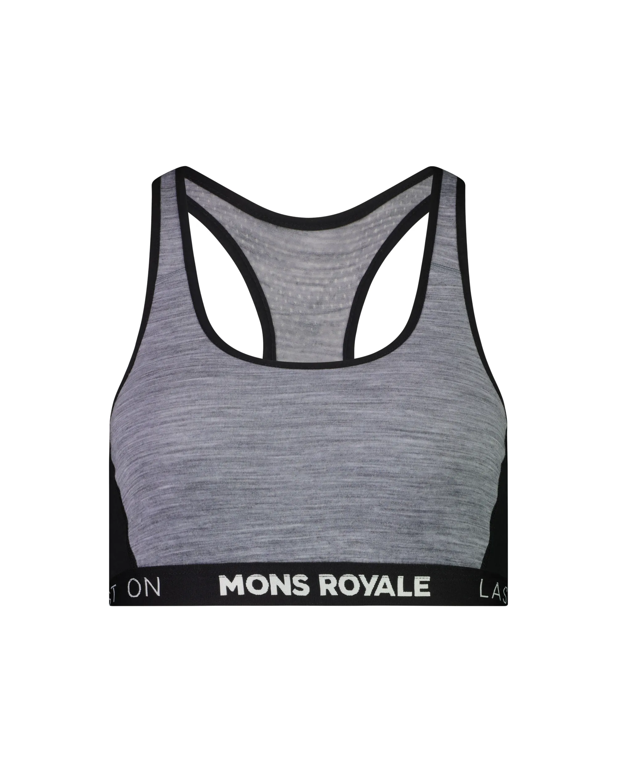 Mons Royale Sierra Sports Bra Grey Heather / Black | Buy Mons Royale Sierra Sports Bra Grey Heather / Black here | Outnorth