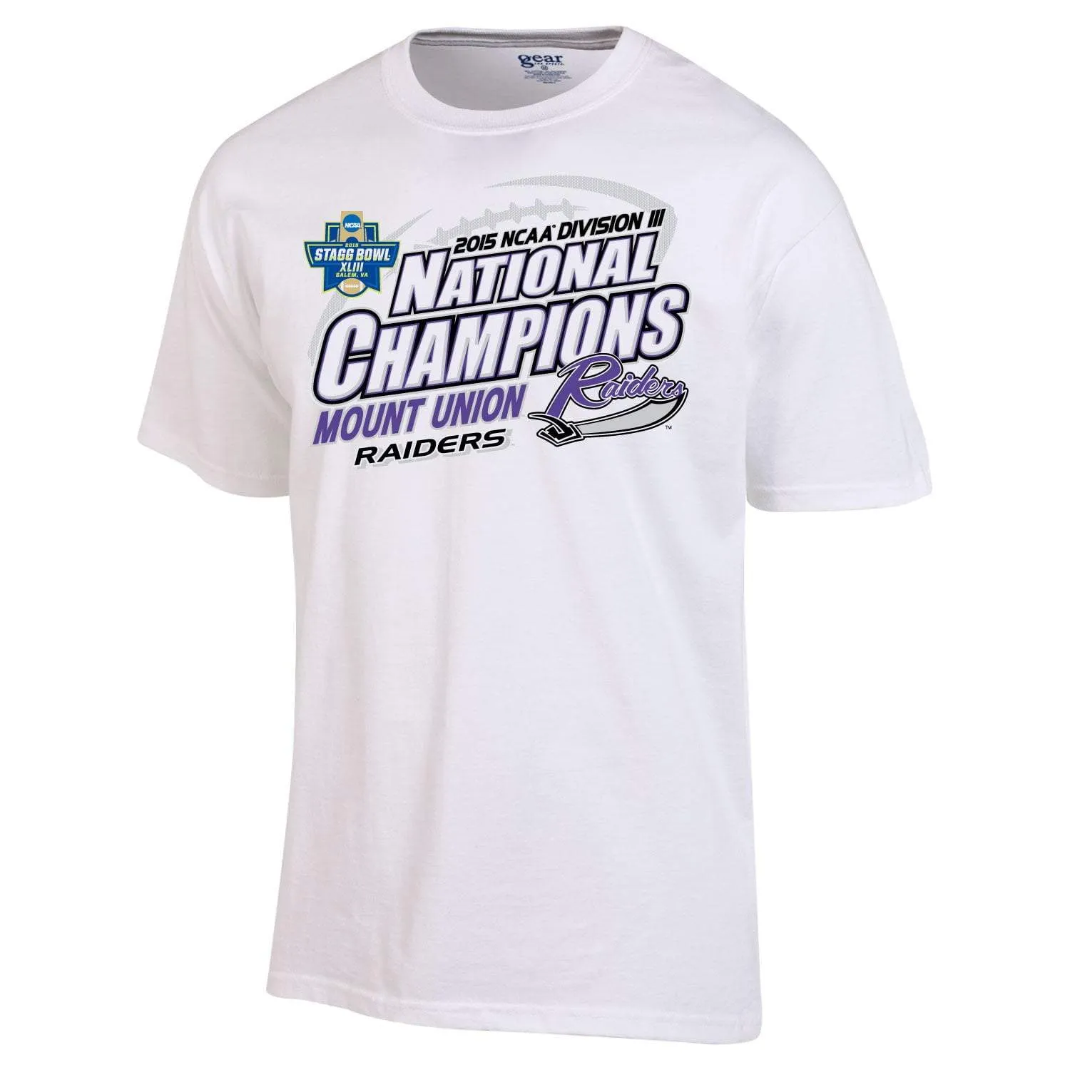 Mount Union Purple Raiders 2015 Football National Champions Locker Room T-Shirt