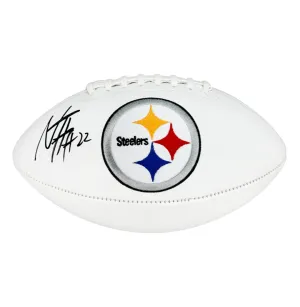 Najee Harris Signed Pittsburgh Steelers Official NFL Team Logo Football (JSA)