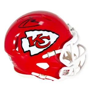 Nazeeh Johnson Signed Kansas City Chiefs Speed Mini Football Helmet (Beckett)