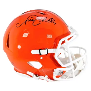 Nick Chubb Signed Cleveland Browns Authentic 2024 Speed Full-Size Football Helmet (Beckett)