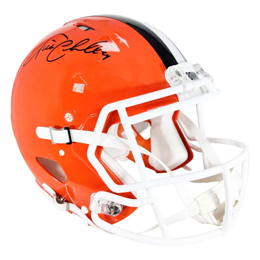 Nick Chubb Signed Cleveland Browns Authentic 2024 Speed Full-Size Football Helmet (Beckett)