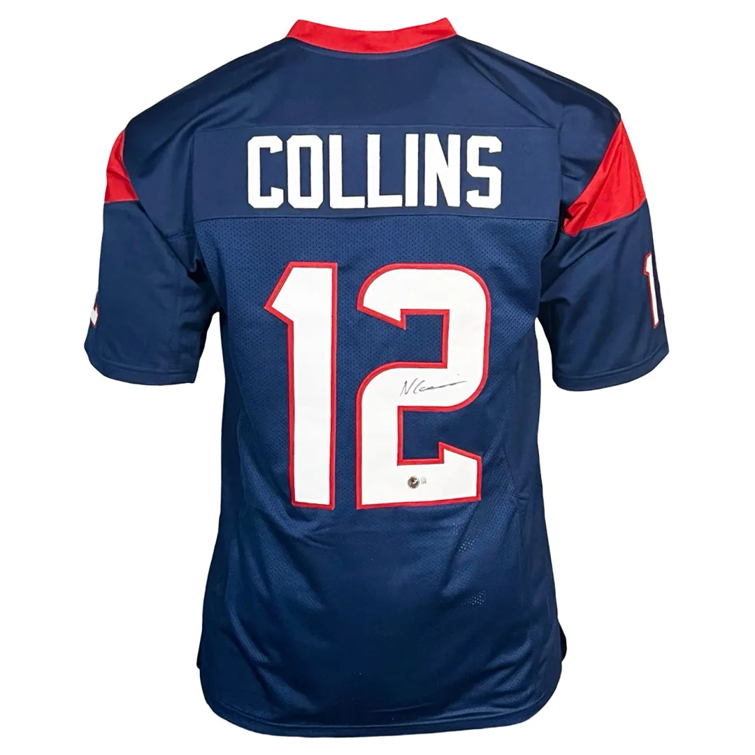 Nico Collins Signed Houston Navy Football Jersey (Beckett)