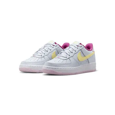 Nike GS Air Force 1 Grey Citron Fuchsia