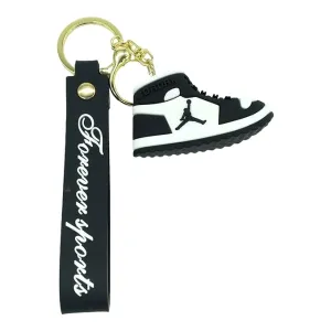 Nike Jordan BLACK Silicone Lanyard Keychains - Stylish