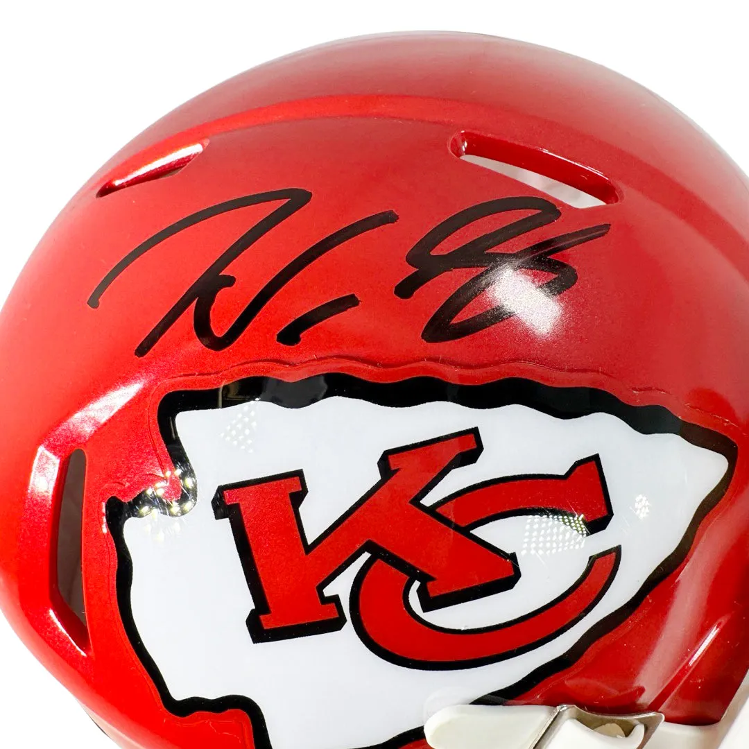 Noah Gray Signed Black Ink Kansas City Chiefs Speed Mini Football Helmet (Beckett)