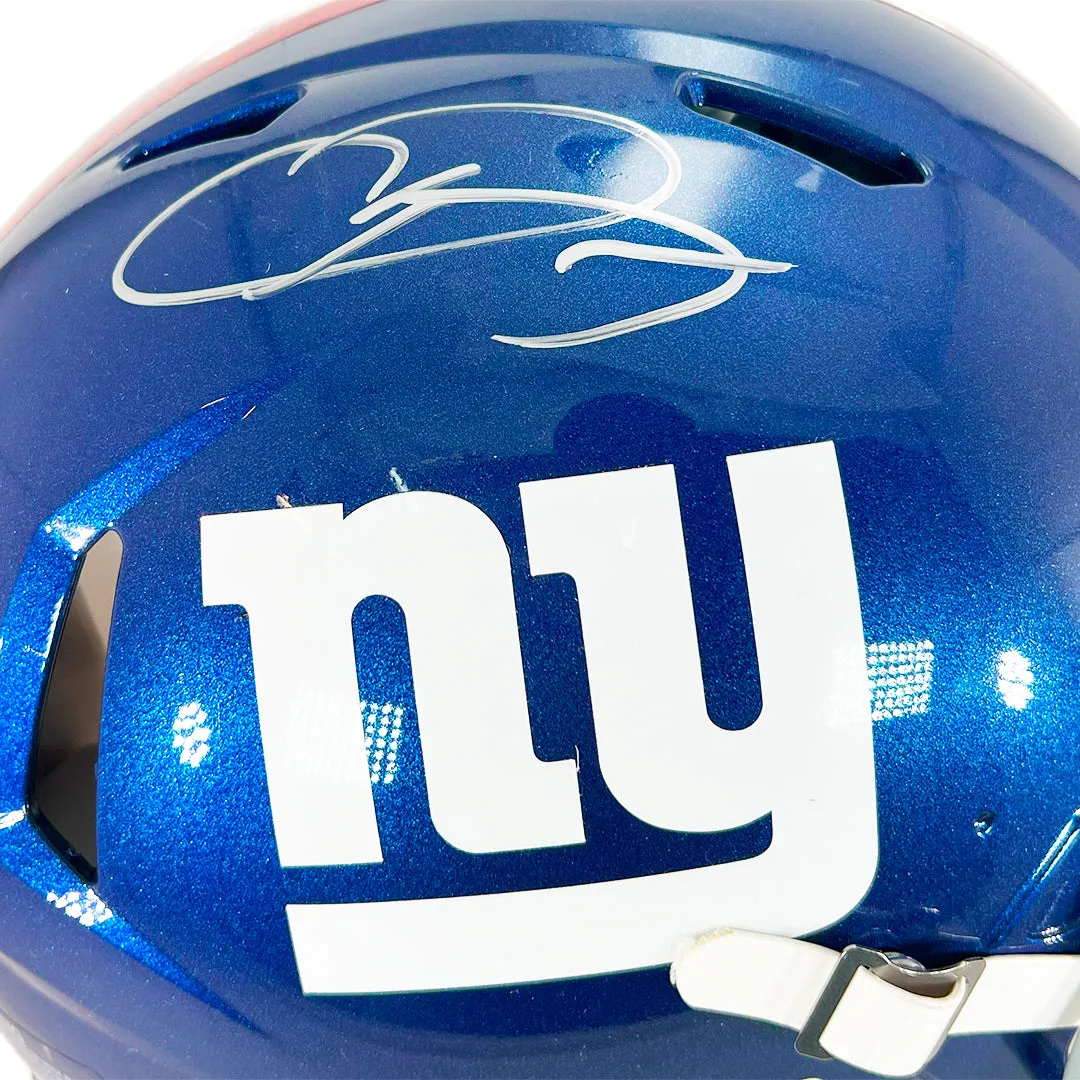 Odell Beckham Jr Signed New York Giants Authentic Speed Full-Size Football Helmet (JSA)