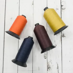 Partially Used, Various Colors, 92 (TEX 90), Bonded Nylon, Sewing Machine Thread