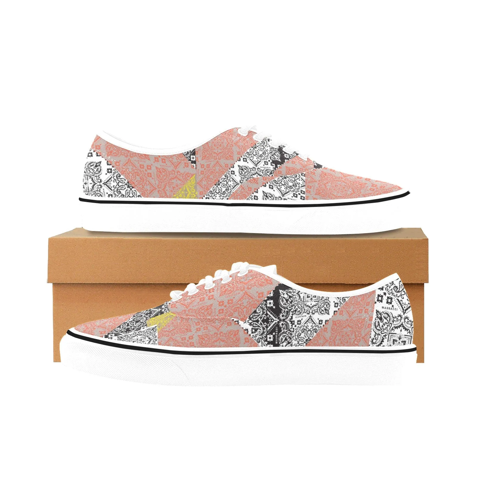 Patchwork, Women's Classic Canvas Low Top Sneakers