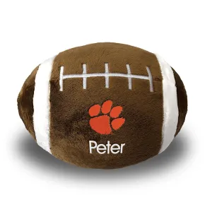 Personalized Clemson Tigers Plush Football