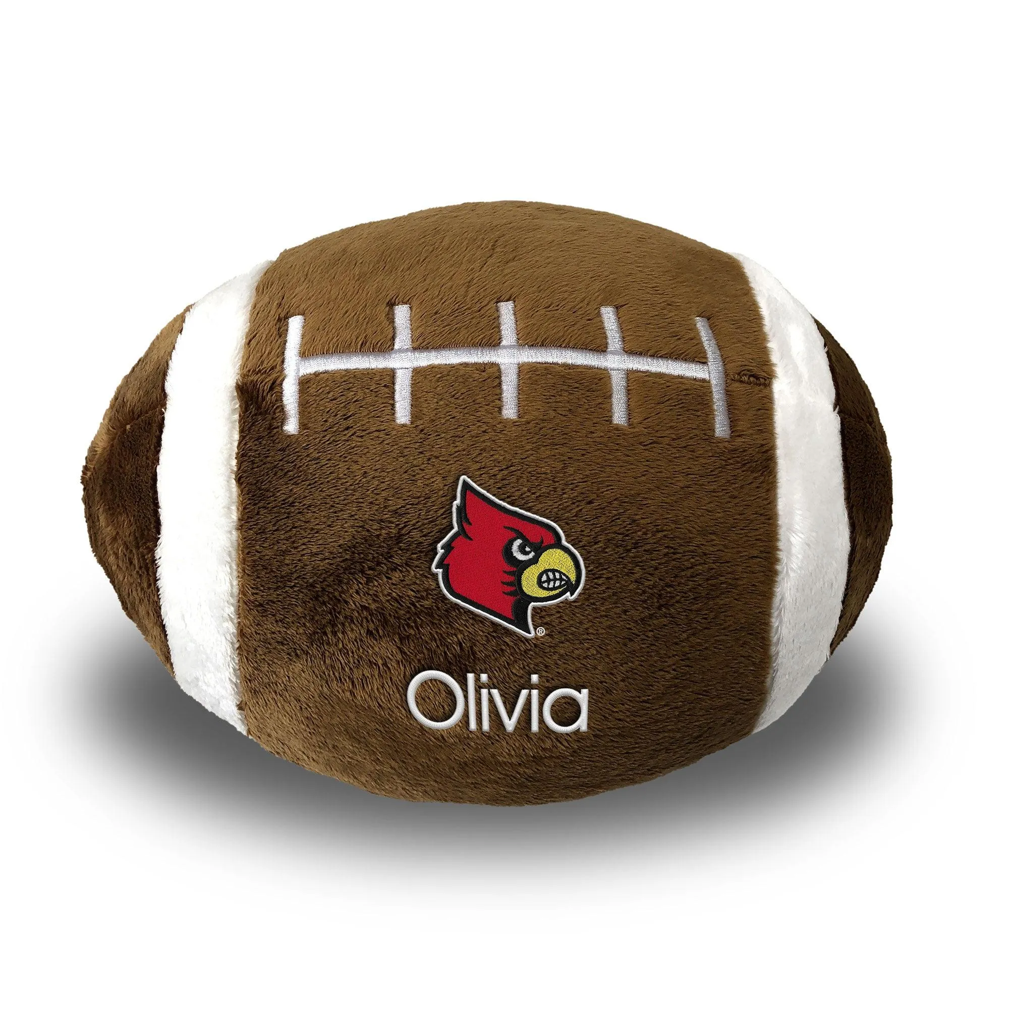 Personalized Louisville Cardinals Plush Football