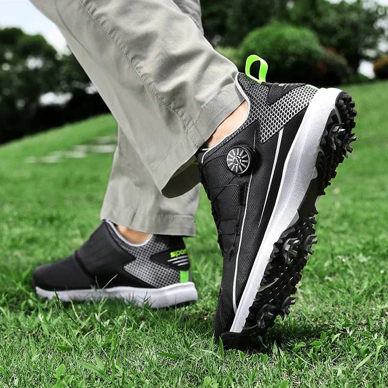 Premium Quality BOA Golf Shoes Waterproof Spiked Golf Trainers  | 666A