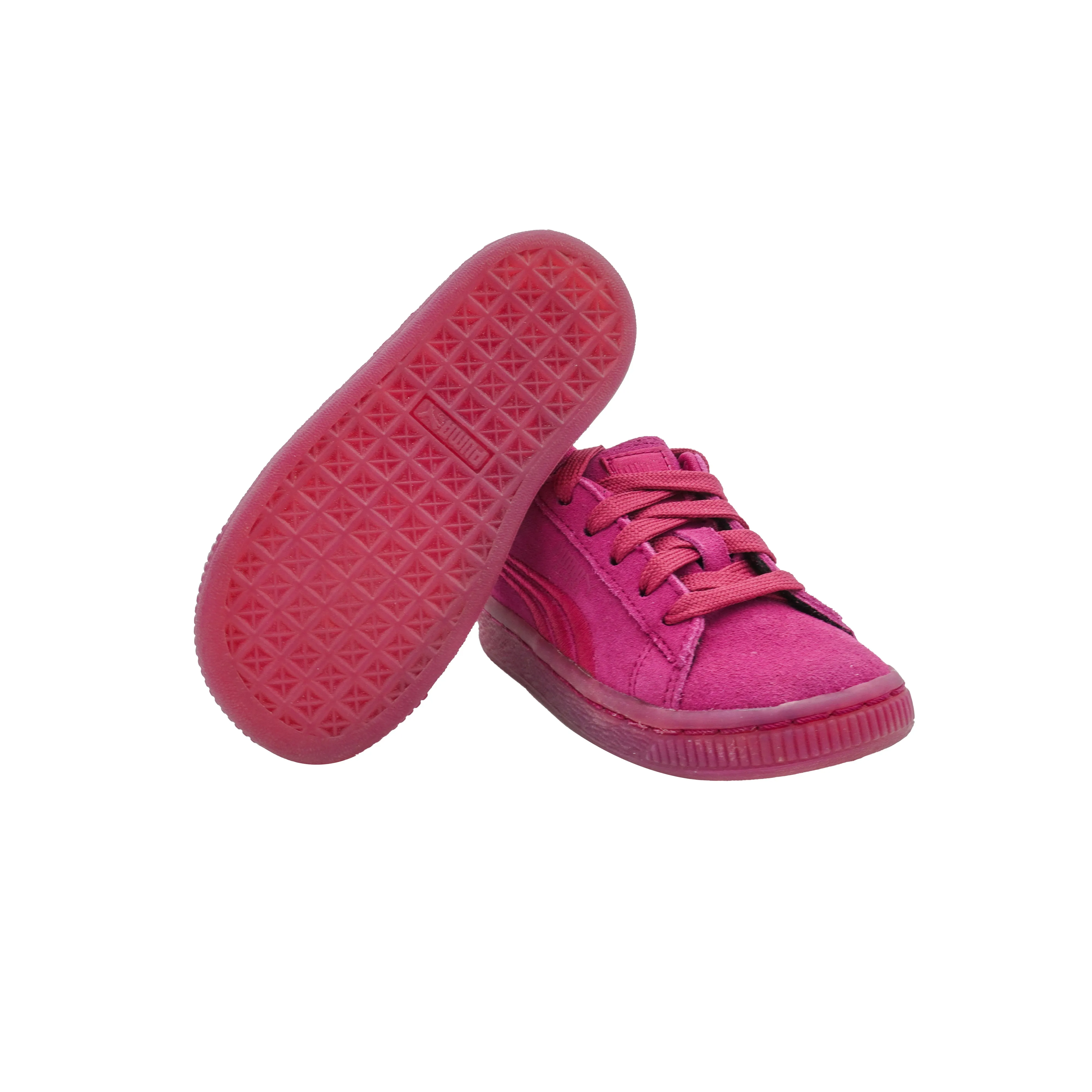 Puma Toddler Girl's Suede Classic Badge Sneakers Pink Size 6C