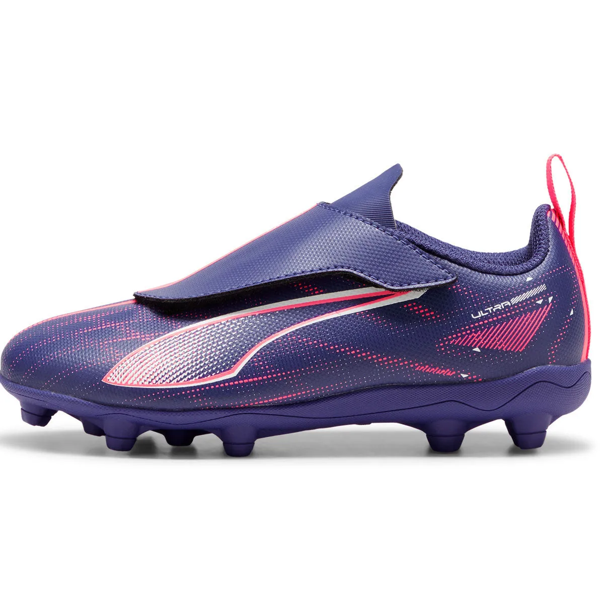 Puma Ultra 5 Play V FG/AG RB Football Boots - Youth - Lapis Lazuli/White/Sunset Glow