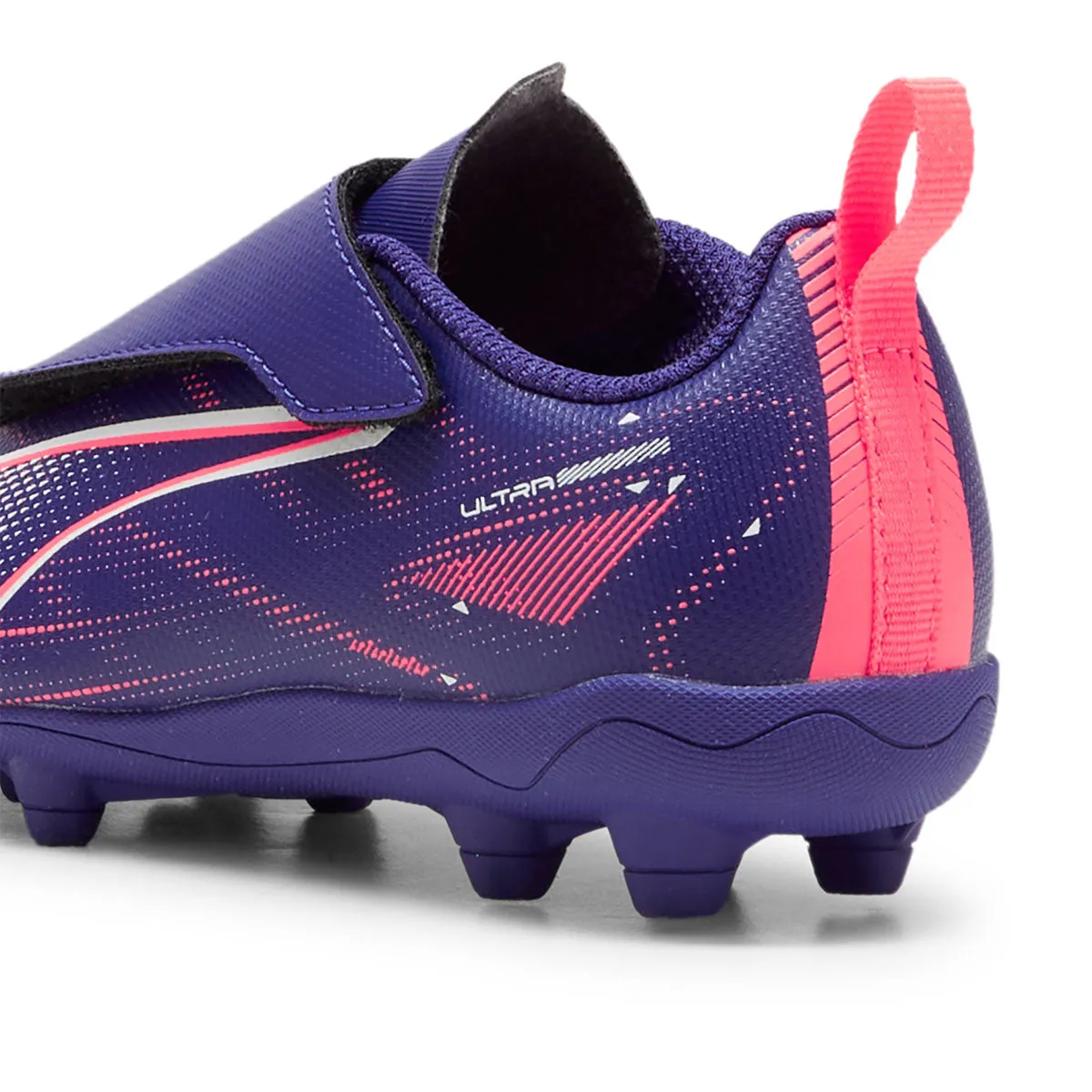 Puma Ultra 5 Play V FG/AG RB Football Boots - Youth - Lapis Lazuli/White/Sunset Glow