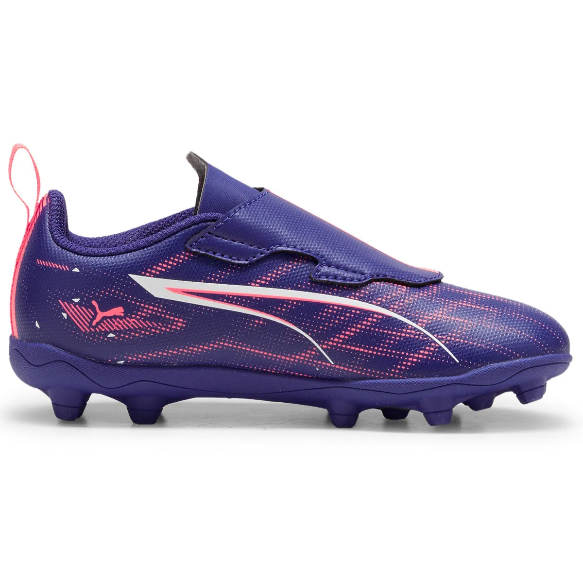 Puma Ultra 5 Play V FG/AG RB Football Boots - Youth - Lapis Lazuli/White/Sunset Glow