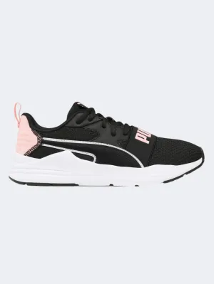 Puma Wired  Women Lifestyle Shoes Black/White/Peach