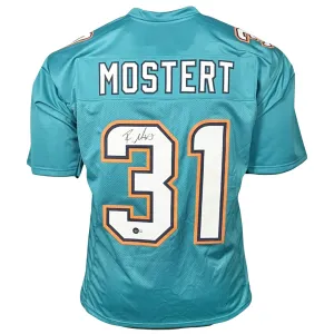 Raheem Mostert Signed Miami Teal Football Jersey (Beckett)