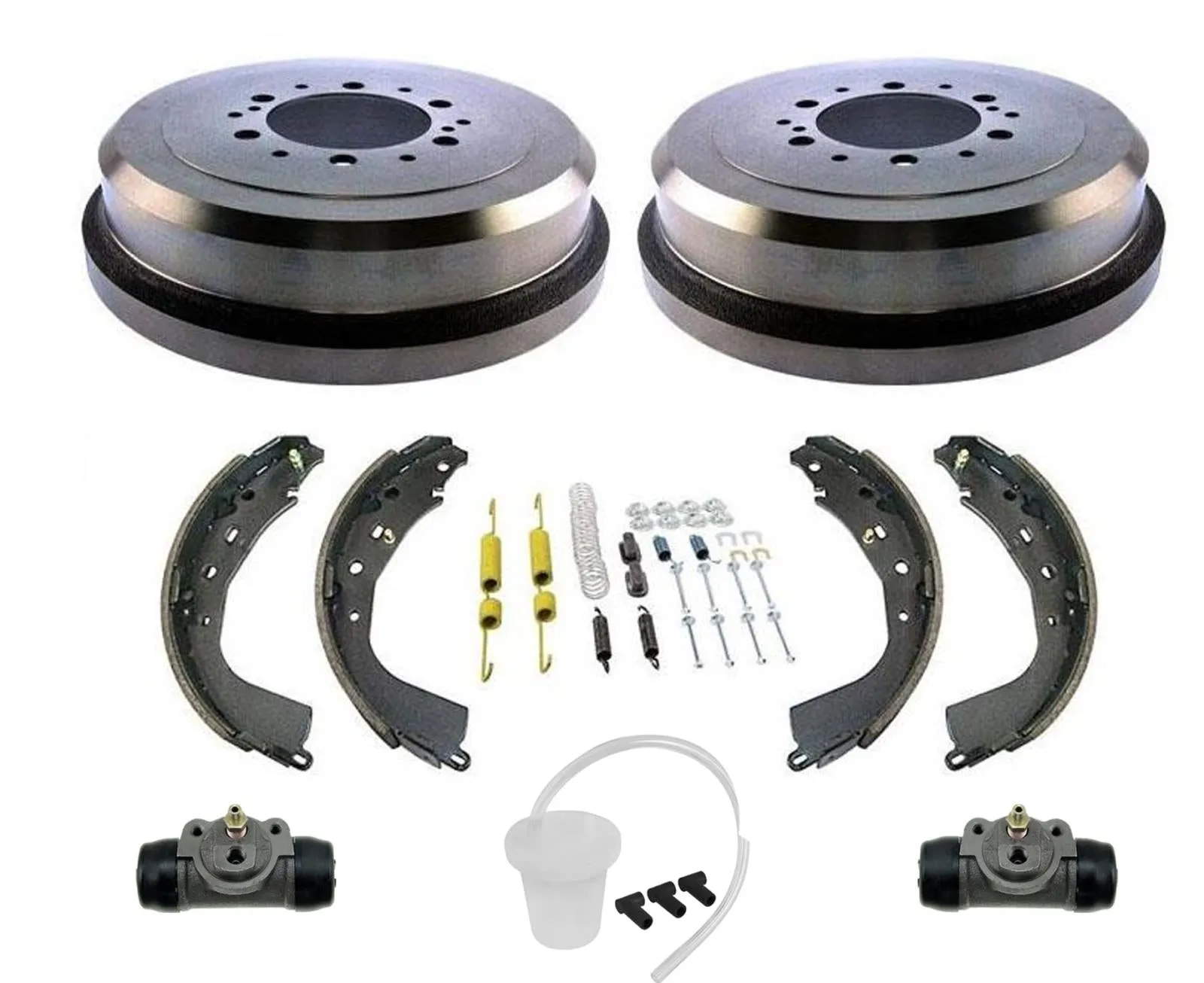 Rear Brake Drums Brake Shoes & Spring Kit for Toyota Tundra 2004-2006 7pc