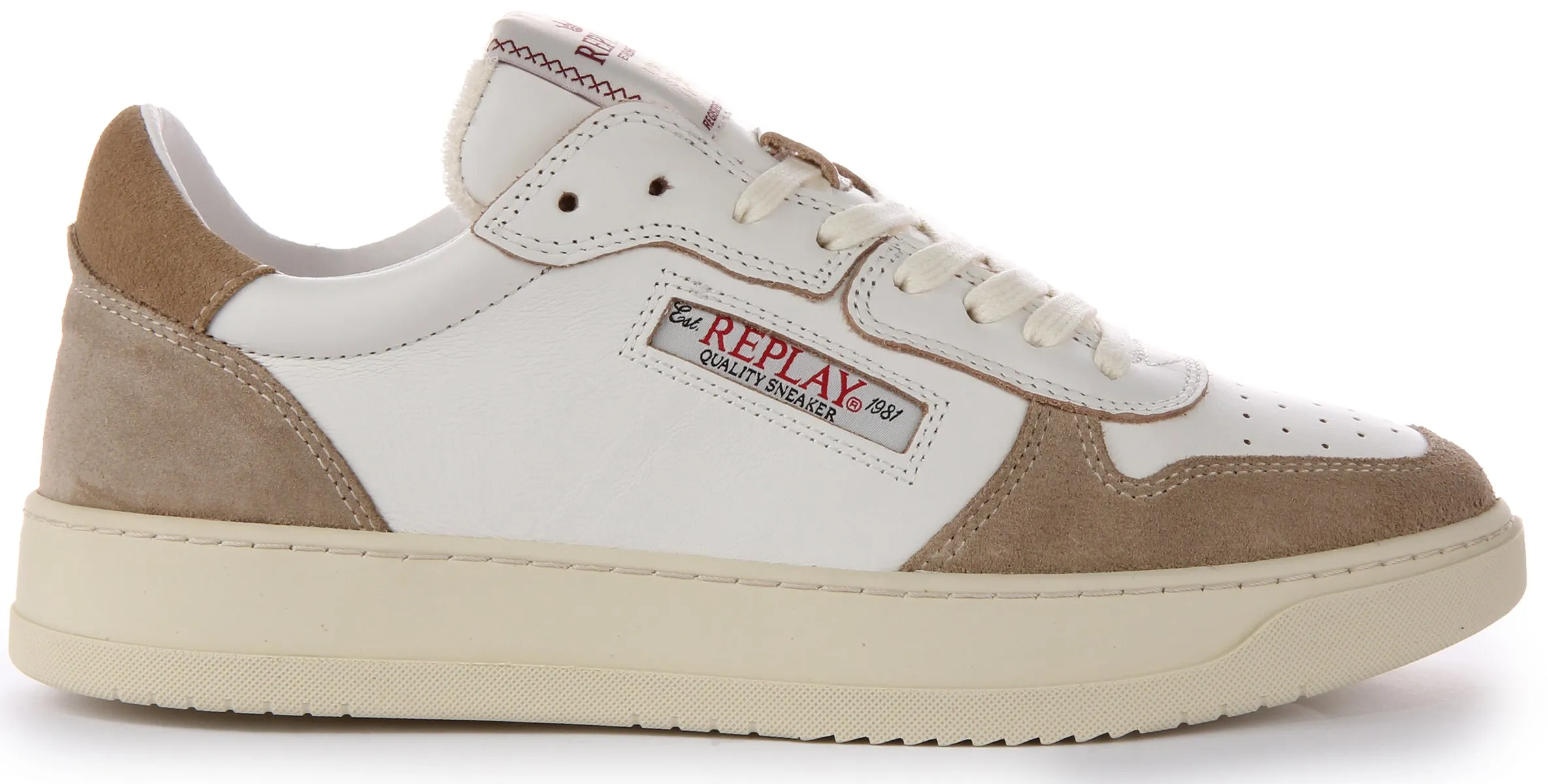 Replay Reload Suede In Beige For Men