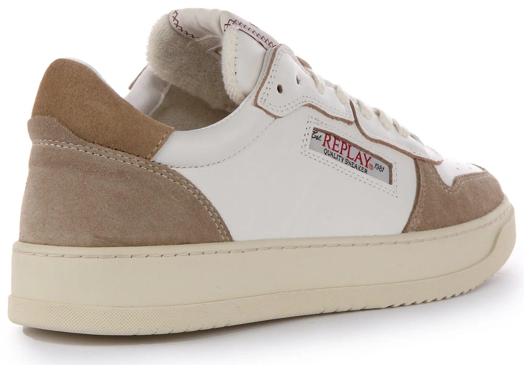 Replay Reload Suede In Beige For Men