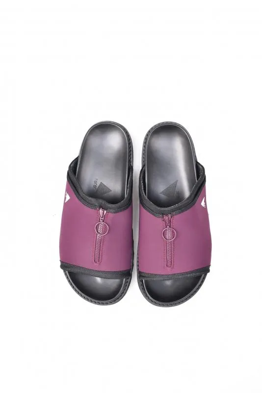 「rerer」LIMONTA zip sandal -bordeaux-