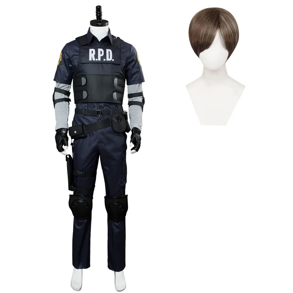 Resident Evil re4 Leon Scott Kennedy RPD Outfit Cosplay Costume