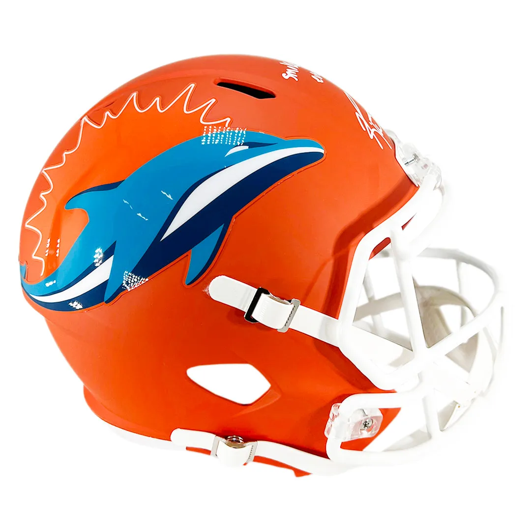 Ricky Williams Signed Smoke Weed Everyday! 420 Inscription Miami Dolphins AMP Speed Full-Size Replica Football Helmet (JSA)