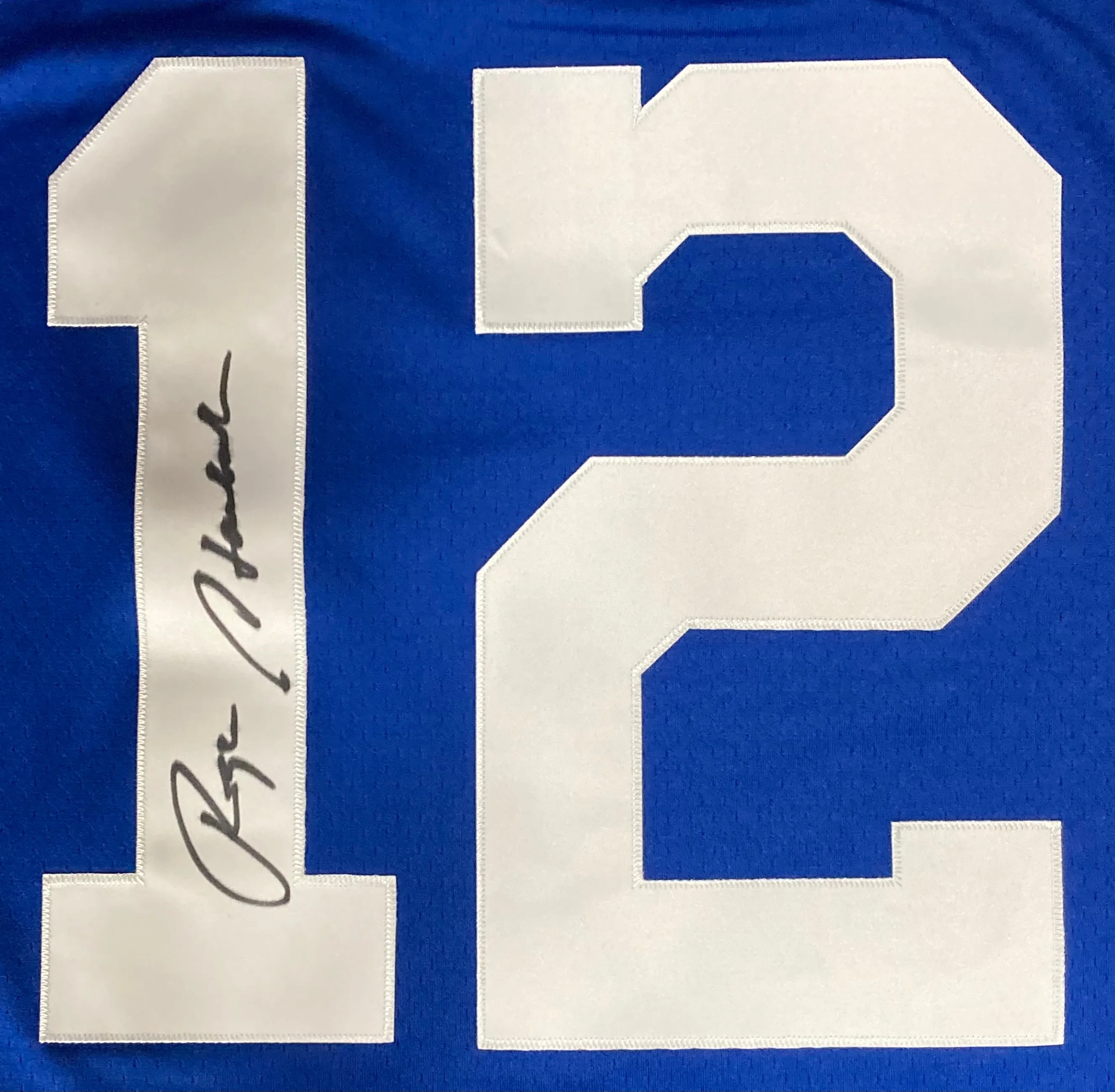 Roger Staubach Signed Dallas Cowboys Mitchell & Ness NFL Legacy M Jersey BAS ITP